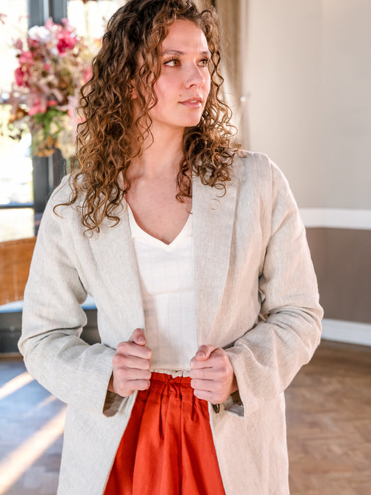 N°4 Blazer/Gilet Lin naturel