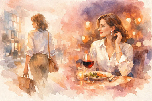 Blouse van kantoor naar diner in één look