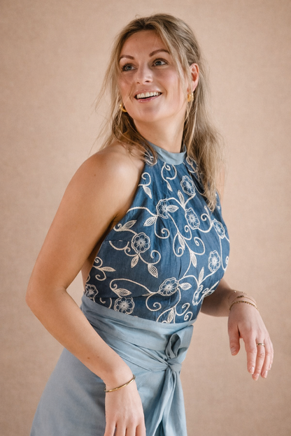 No.3 Wrap Top Denim
