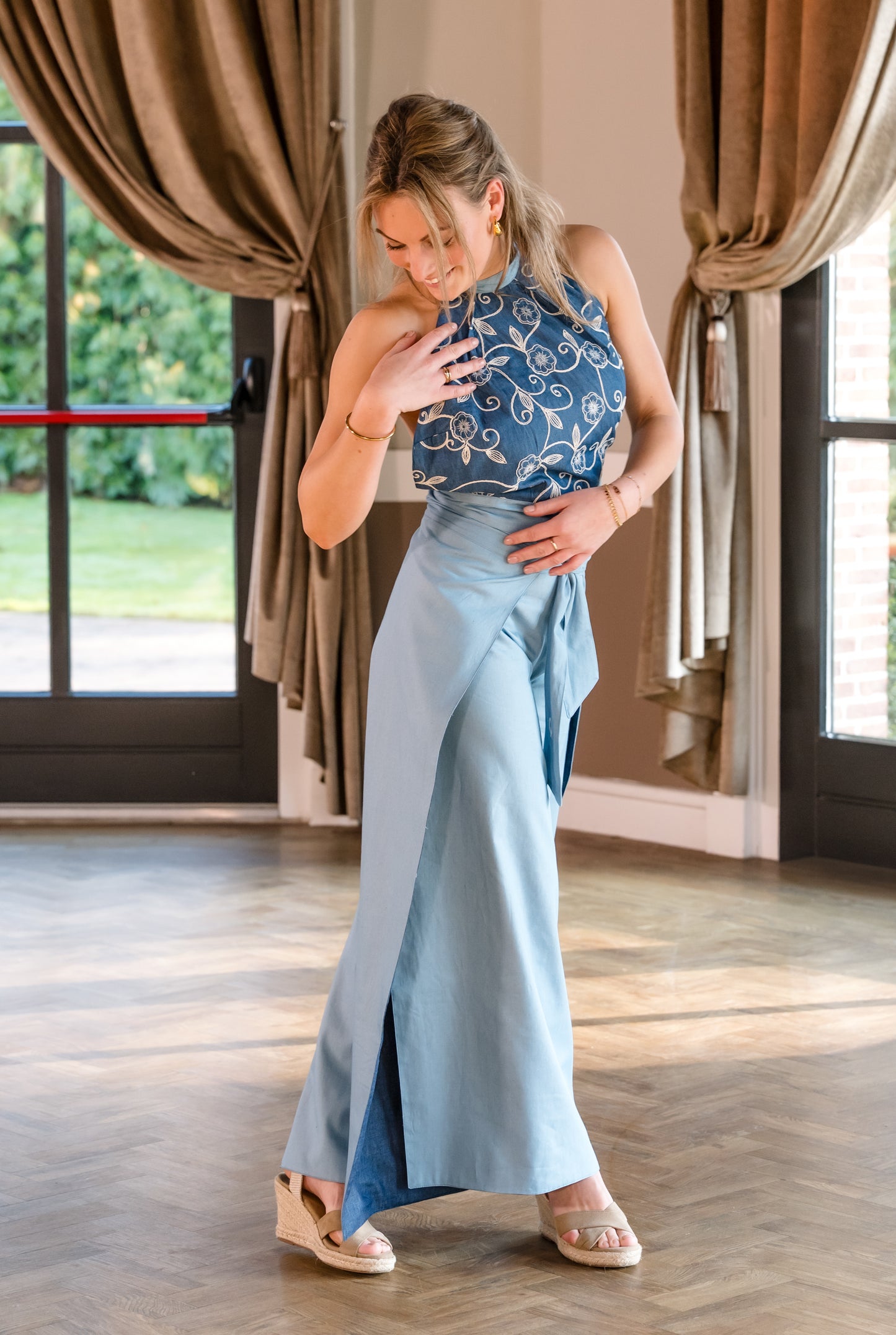 No.3 Wrap Top Denim