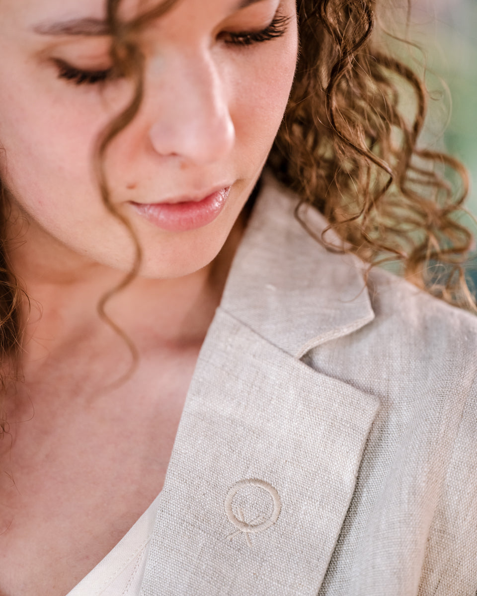 N°4 Blazer/Gilet Lin naturel